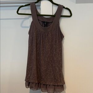 Chic Willi Smith Sleeveless Brown Tank Top